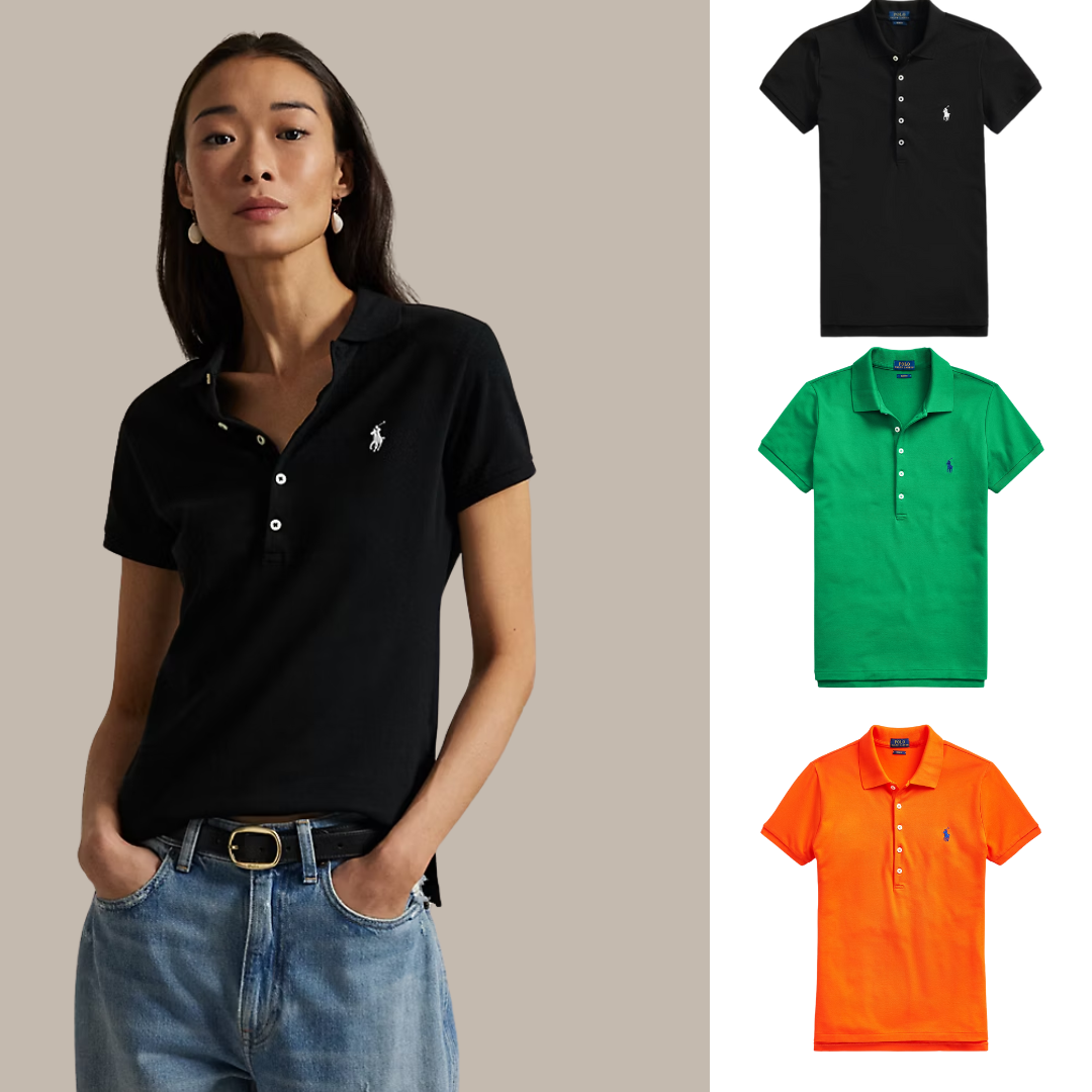Kaufen Sie 1, erhalten Sie 3! Polo-Shirt-Set aus Piqué-Baumwolle